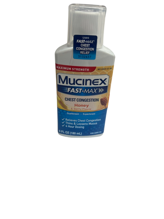 Mucinex DM Fast Max Adult Liquid Honey and Berry, 6oz