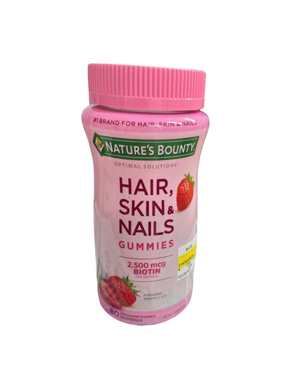 Nature's Bounty Hair, Skin, and Nails Gummies 2,500 mcg, 80 gummies