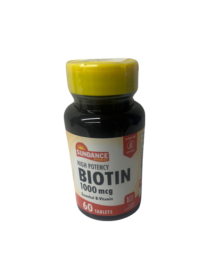 Sundance High Potency Biotin, 60 Tablets