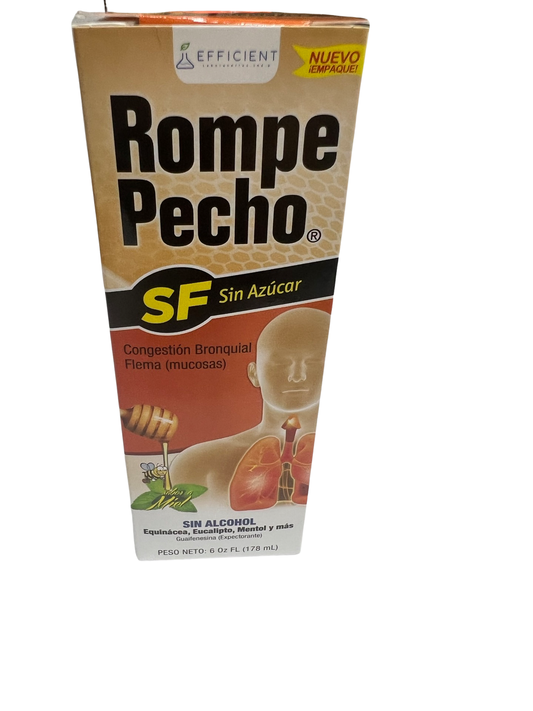 Rompe Pecho Sugar Free Honey Bronchial Congestion Relief, 6 oz