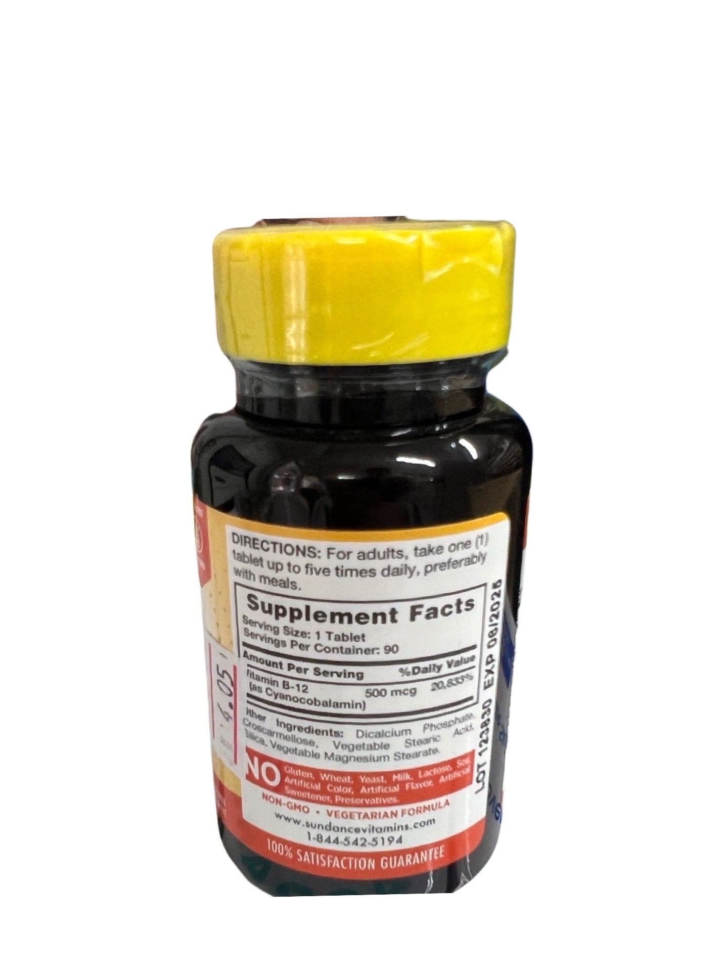 Sundance B-12 500 mcg, 90 tablets